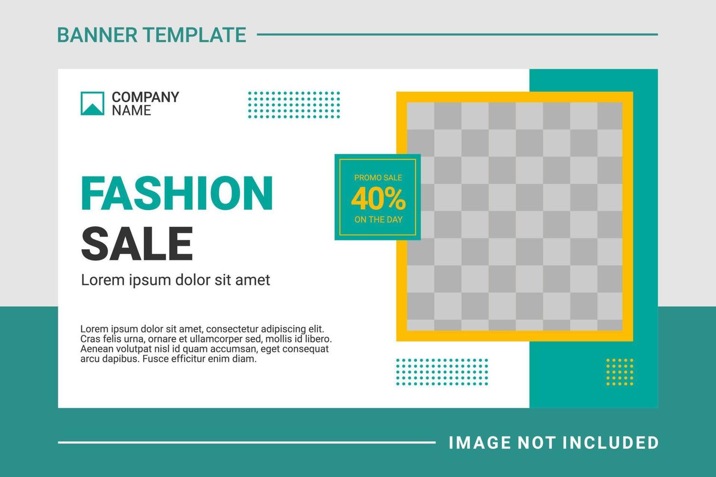 Fashion web banner and landing page template vector