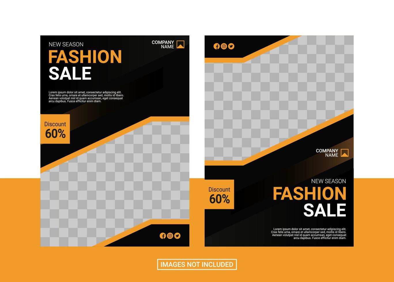 Fashion Flyer Design Template vector