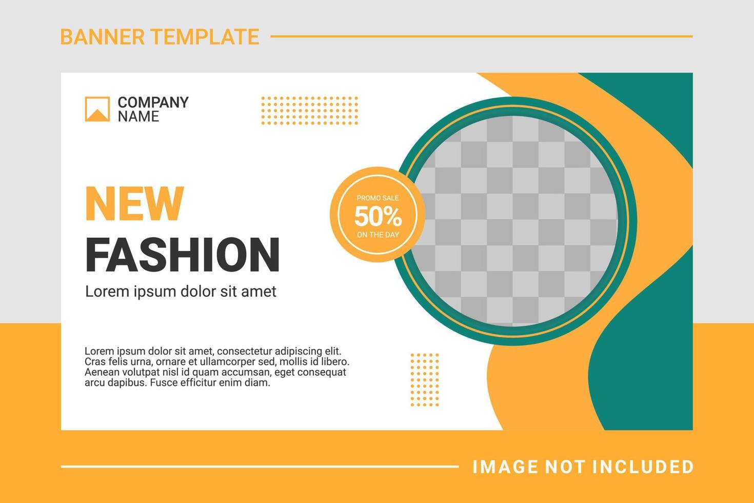 Fashion web banner and landing page template vector