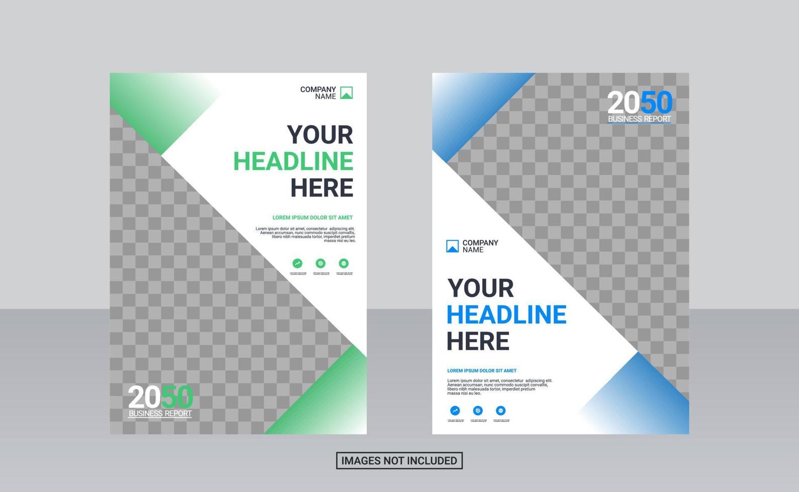 Creative corporate book cover design template vector