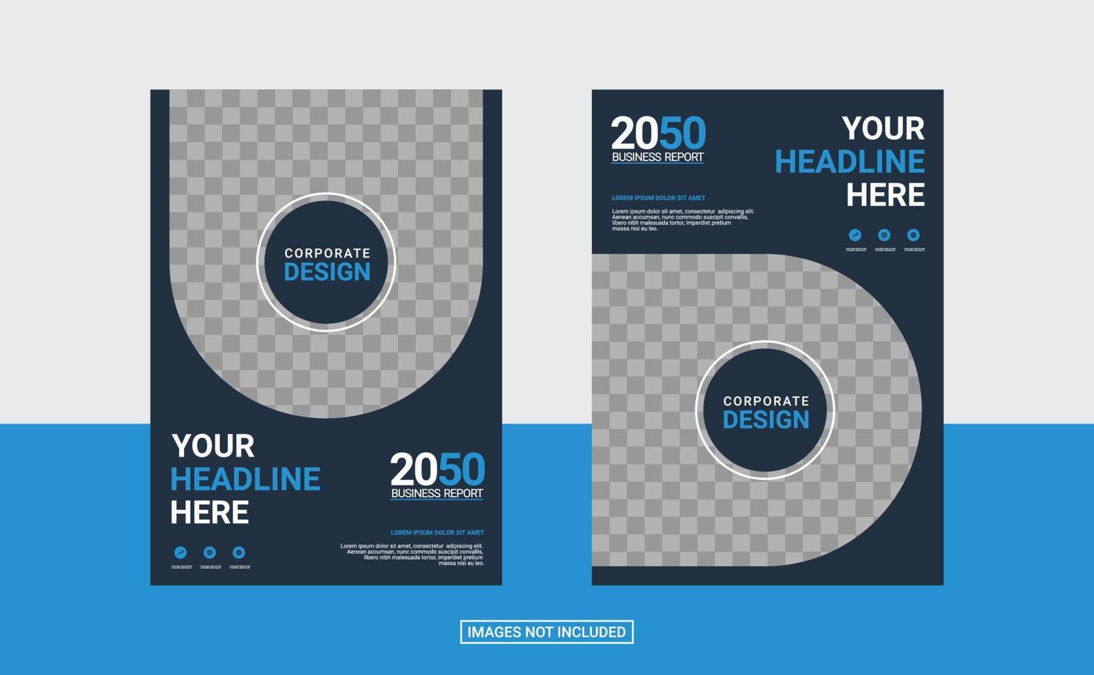 Creative corporate book cover design template vector