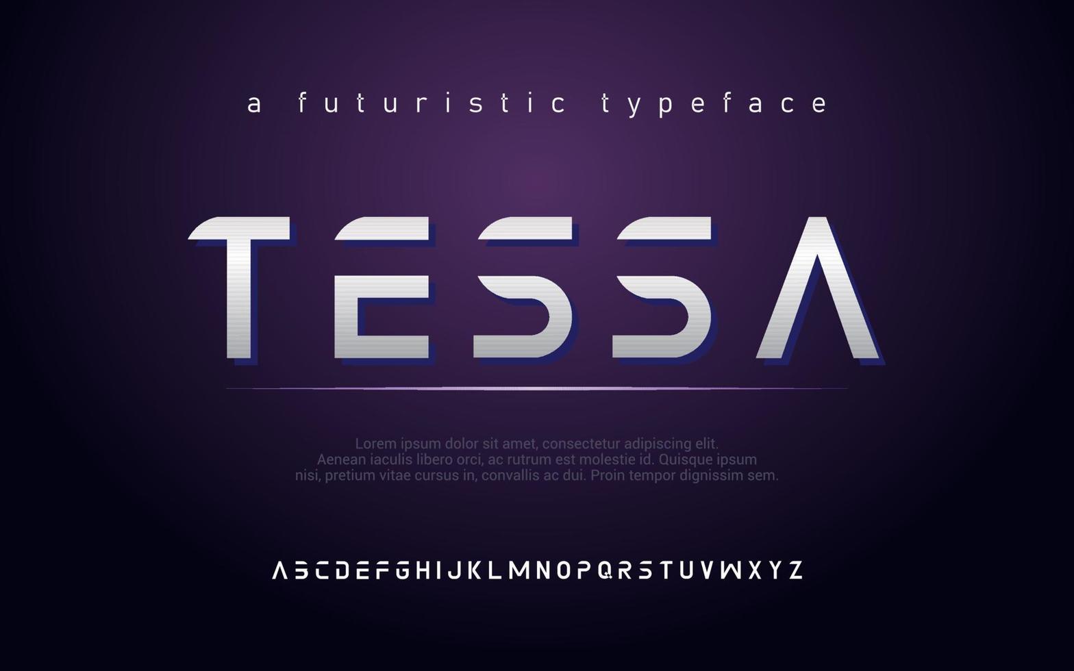Modern Alphabet Font. Typography urban style fonts for technology, digital, movie logo design. vector illustration