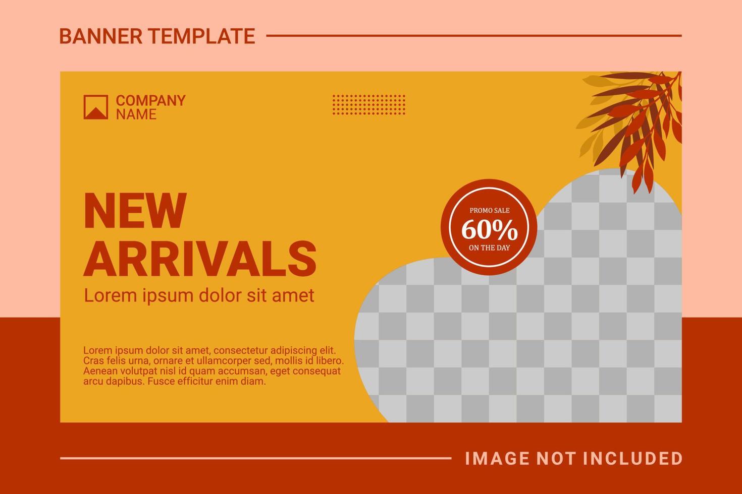 Fashion web banner and landing page template vector