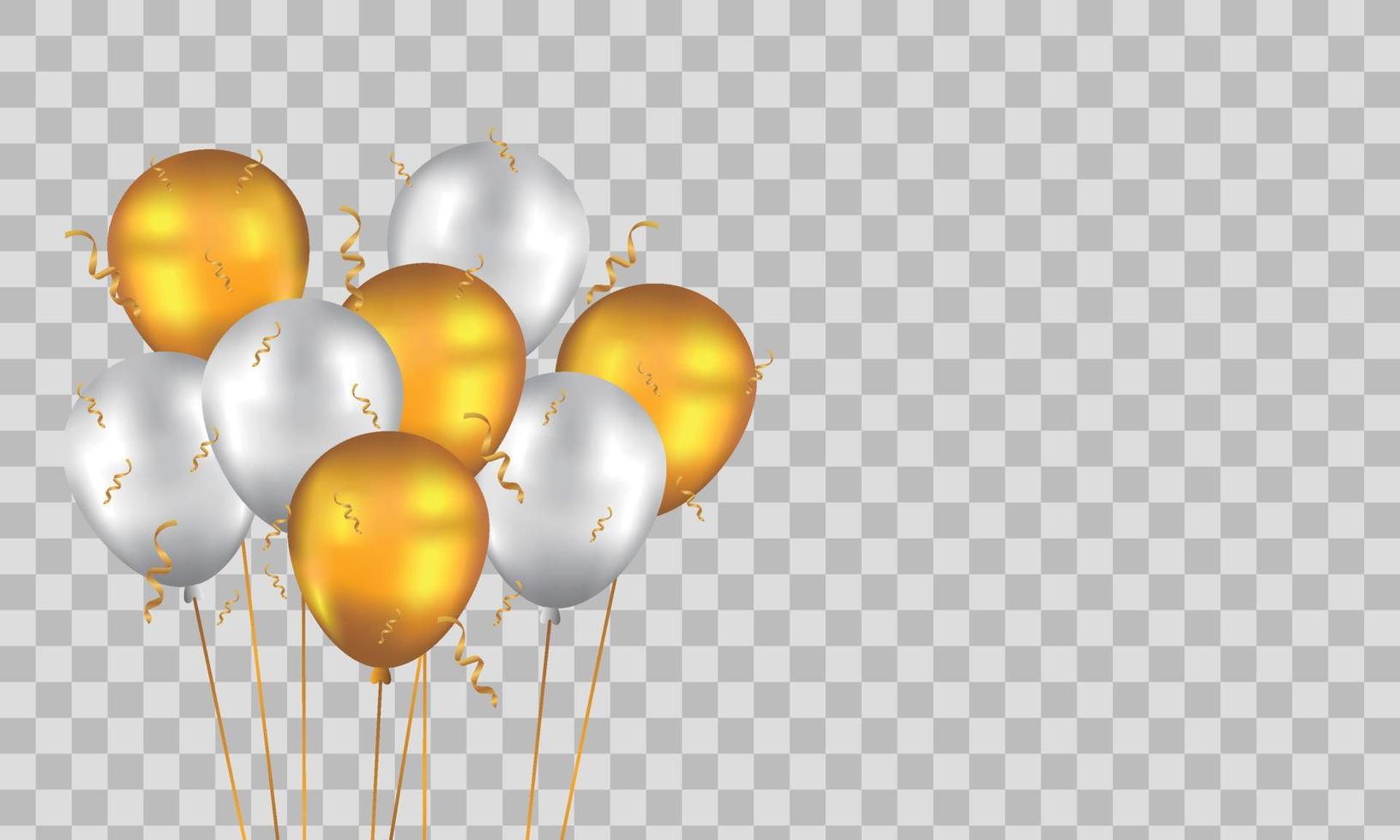 Happy Birthday background with illustrations balloon vector