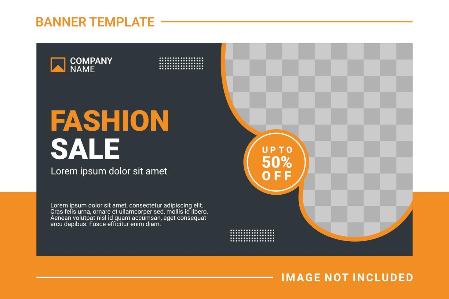 Fashion web banner and landing page template vector