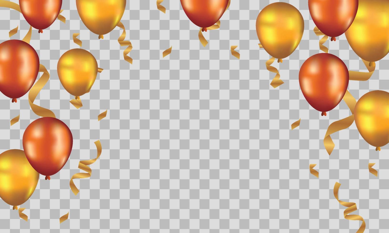 Happy Birthday background with illustrations balloon vector