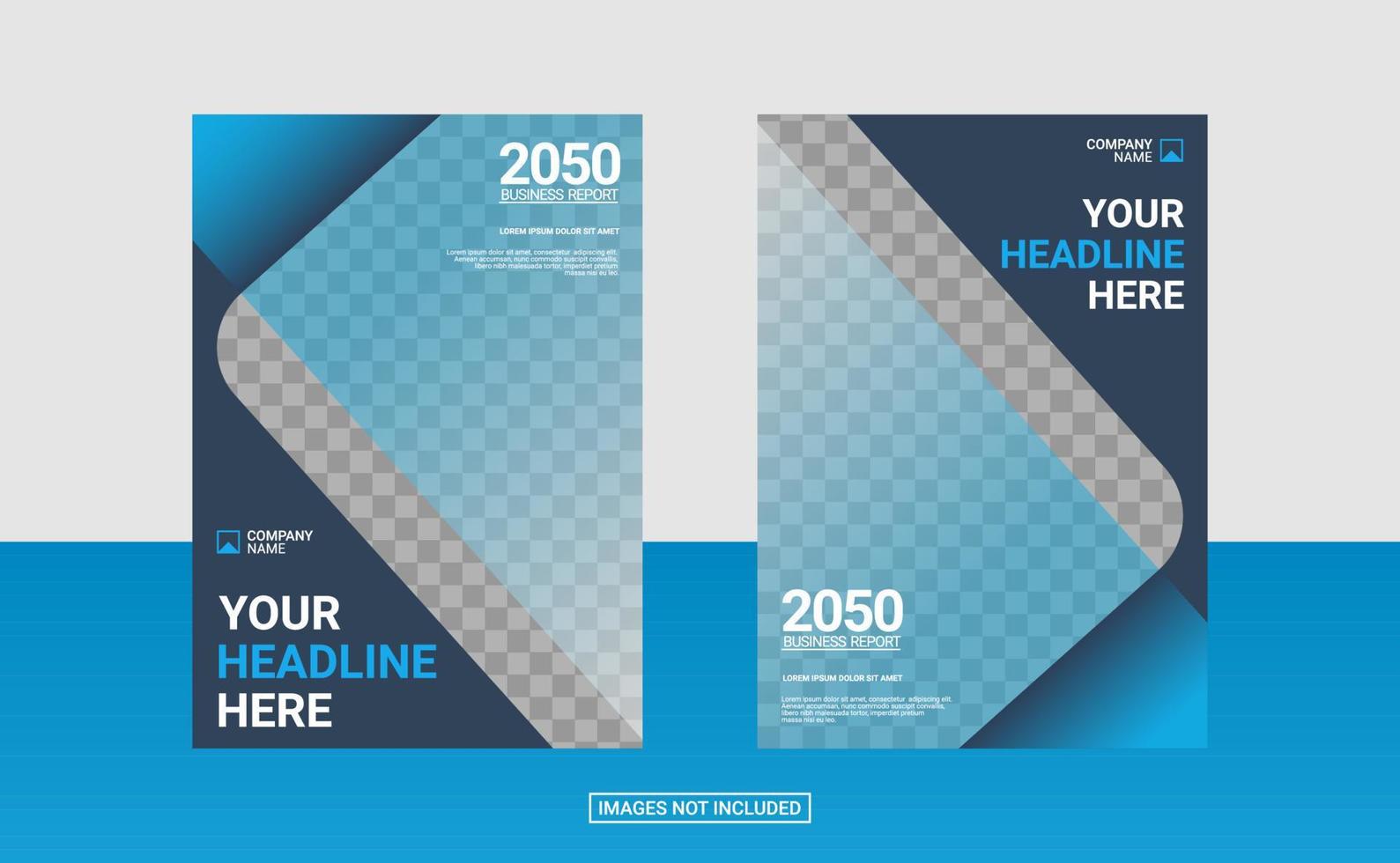 Professional corporate book cover template vector