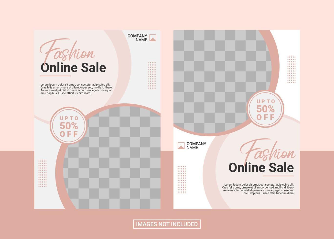 Fashion Flyer Design Template vector