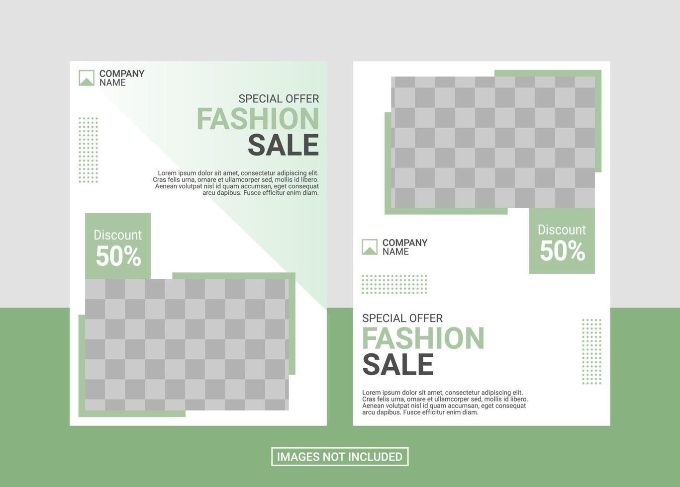 Fashion Flyer Design Template vector