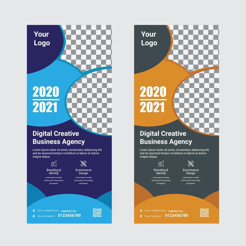 roll up stand vector