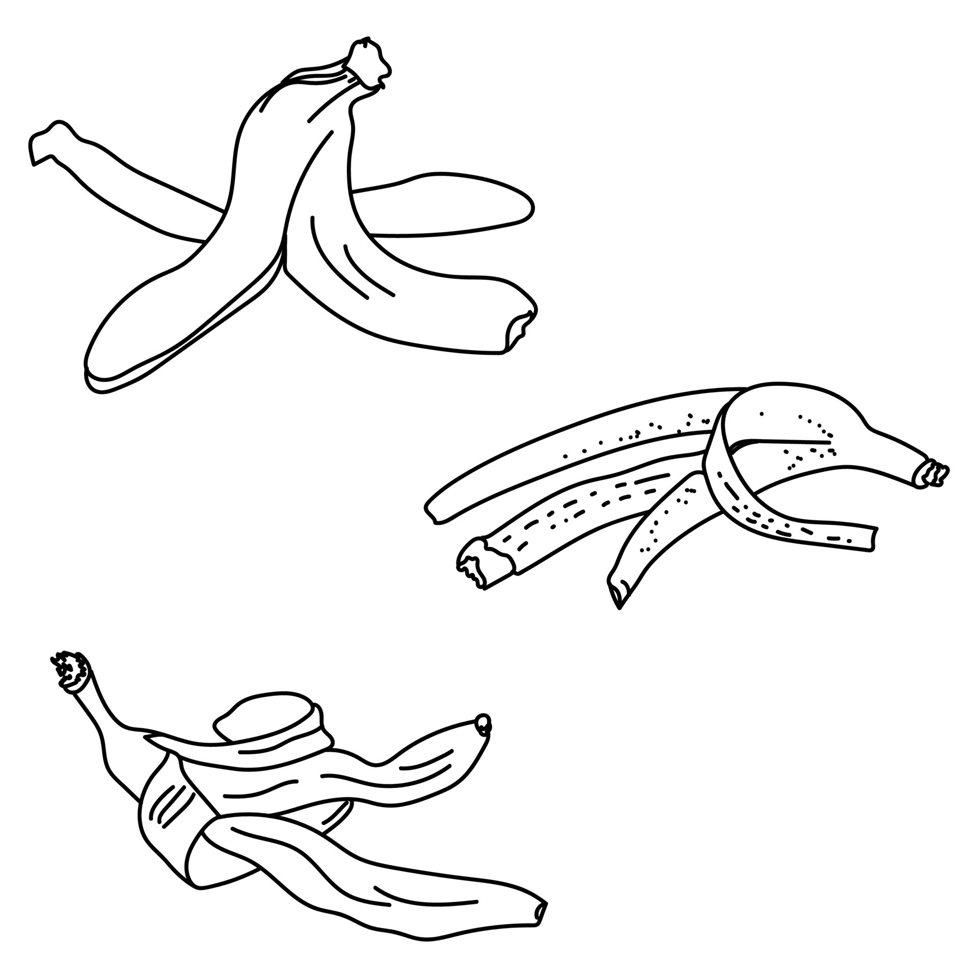 Peeled Banana Drawing
