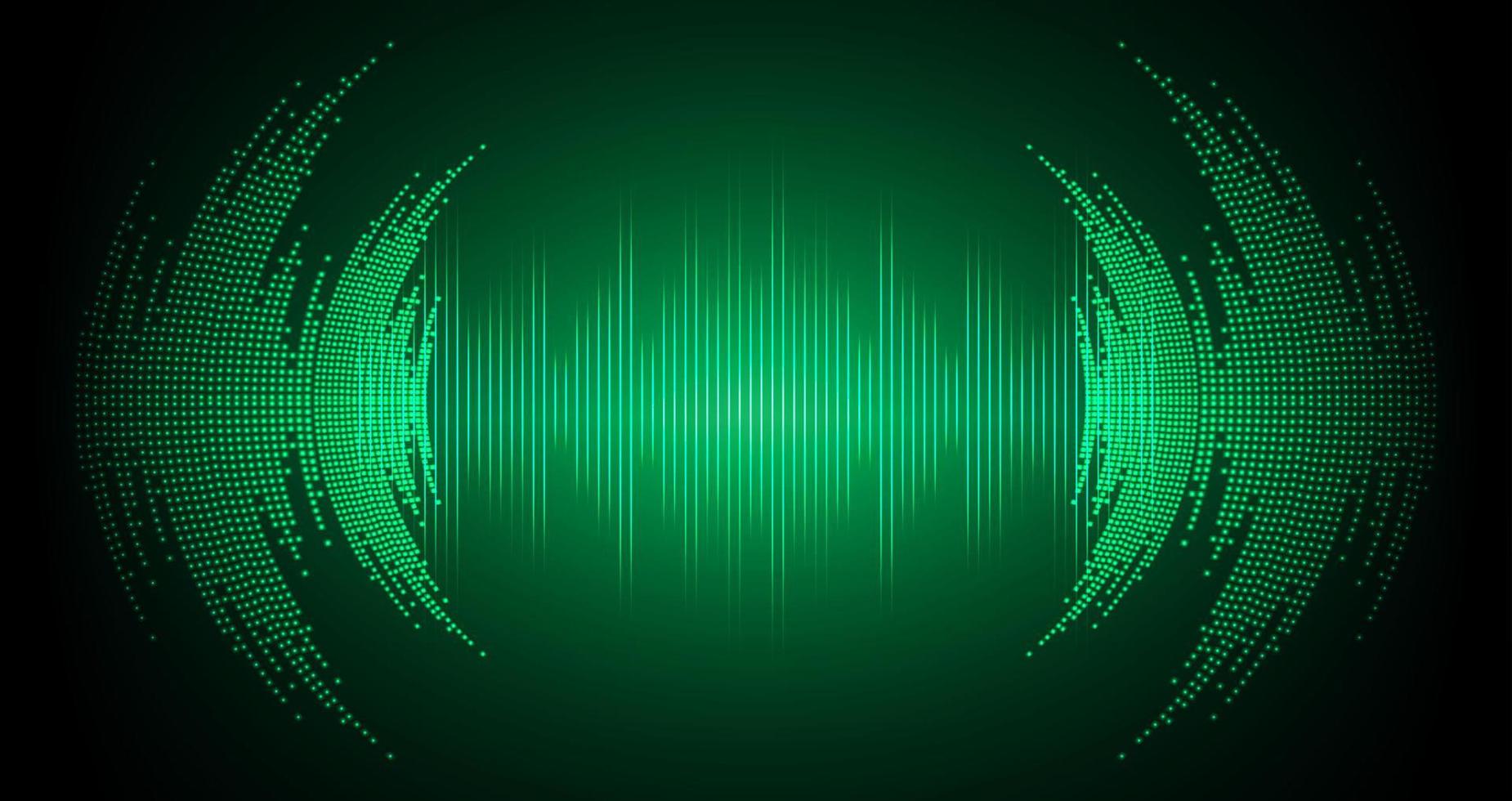 Sound waves oscillating dark light vector