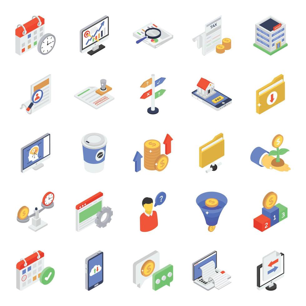 Trendy Corporate Concepts vector
