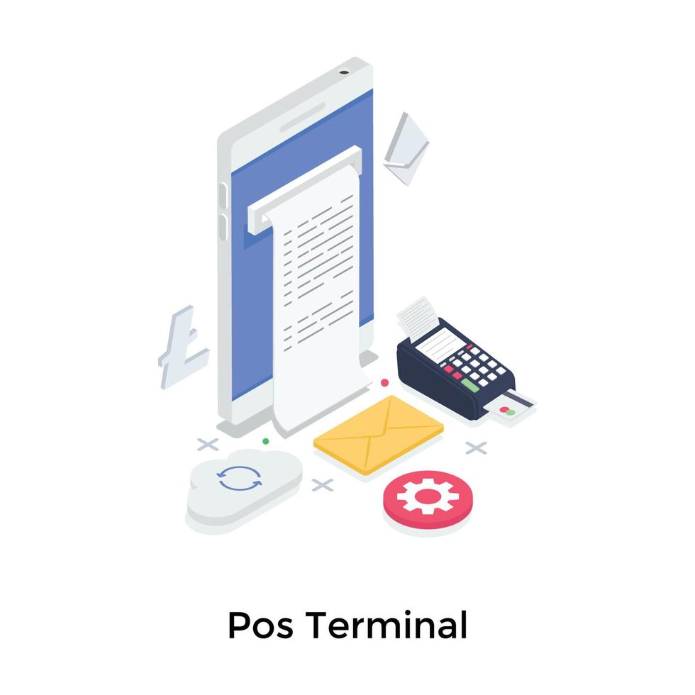 Pos Terminal Concepts vector