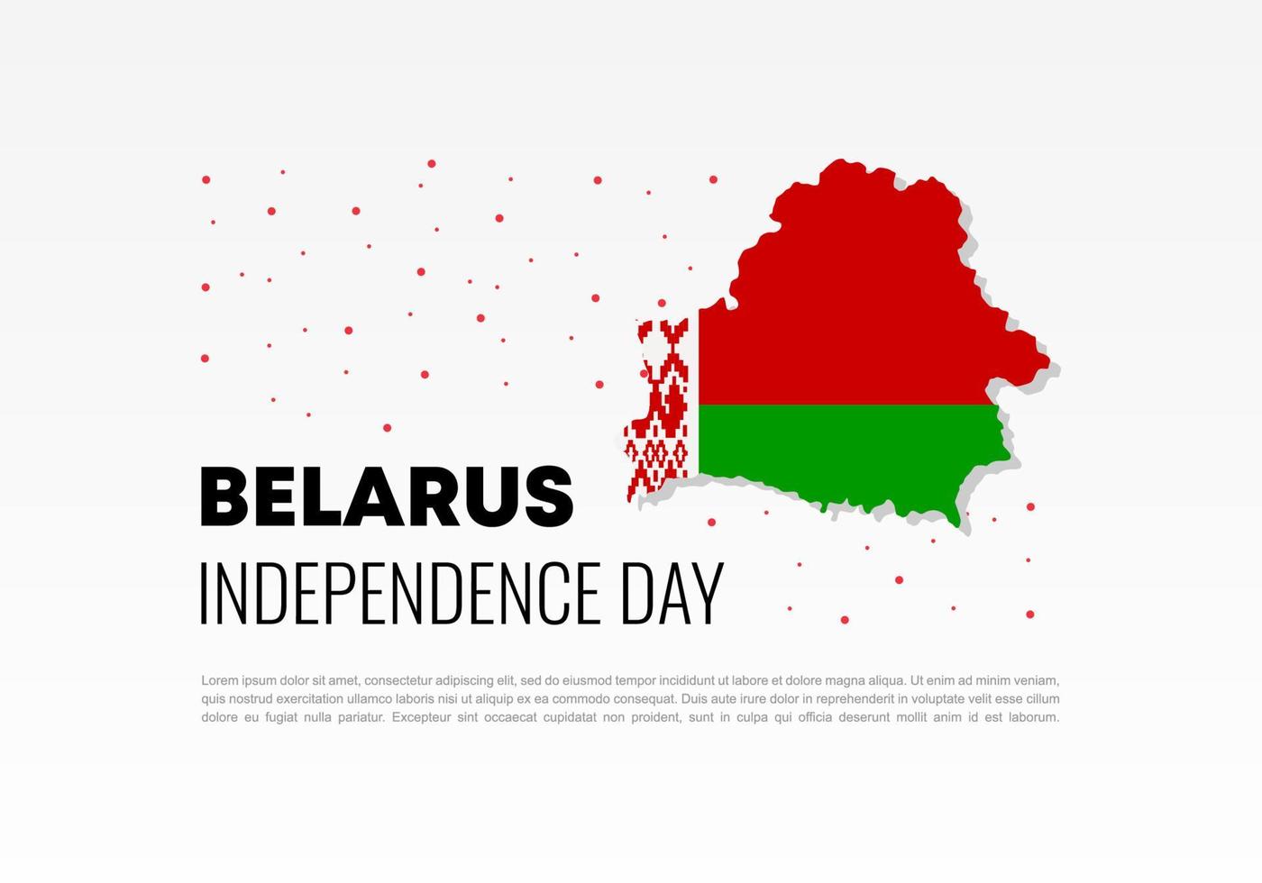 Belarus Independence day national celebration on July 3 rd. vector