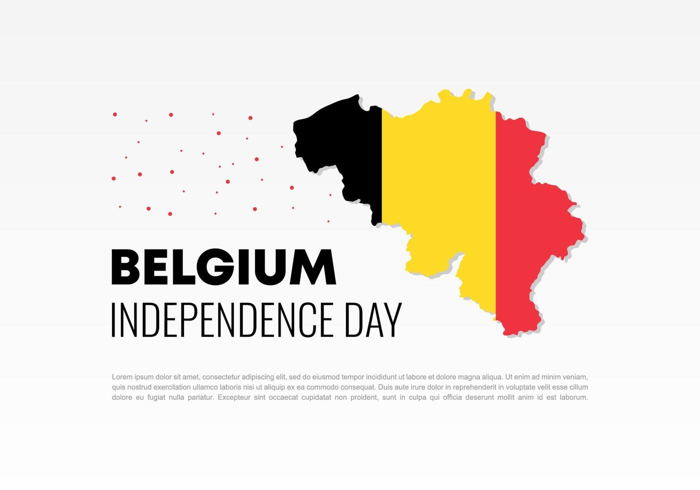 Belgium Independence day national celebration on July 21 st. vector