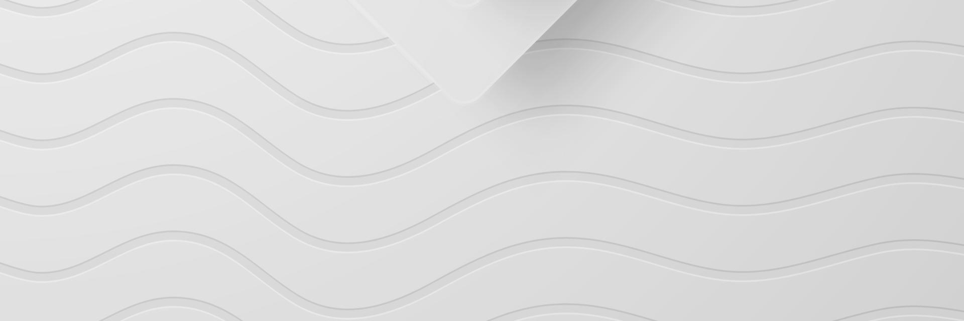 banner Abstract geometric white and gray color background vector illustration.