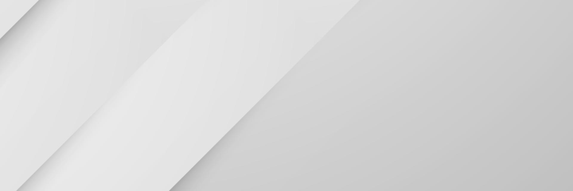 banner Abstract geometric white and gray color background vector illustration.