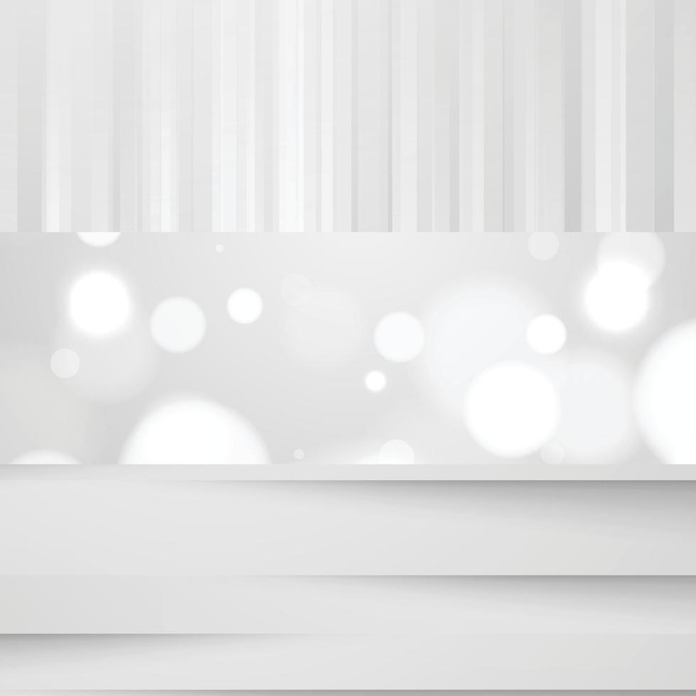 banner Abstract geometric white and gray color background vector illustration.