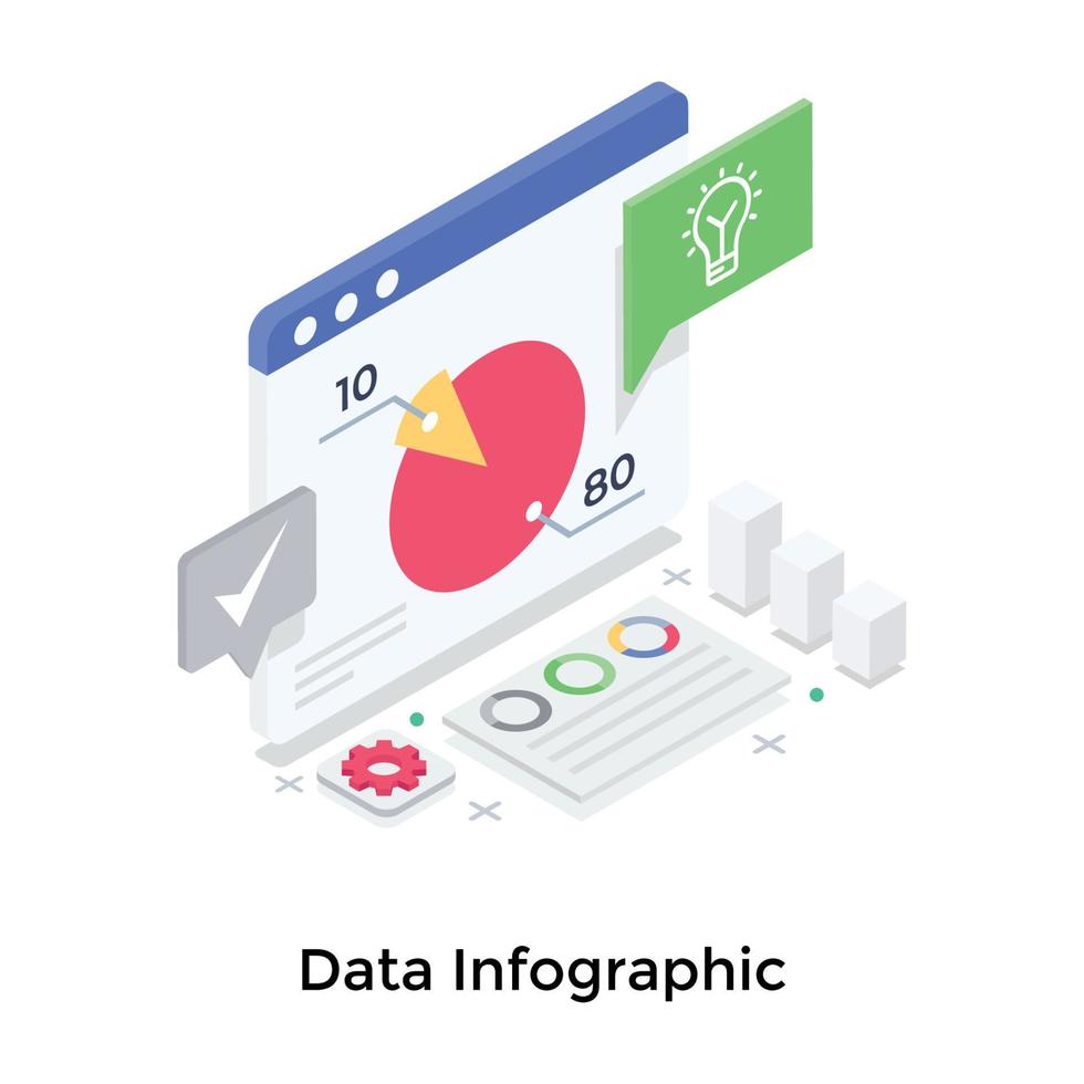 conceptos infográficos de datos vector