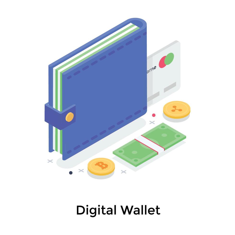 Money Wallet  Concepts vector