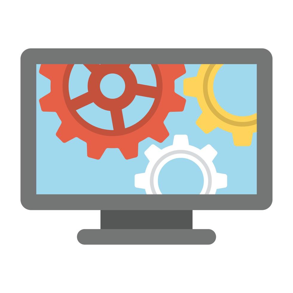 Computer Screen Concepts vector