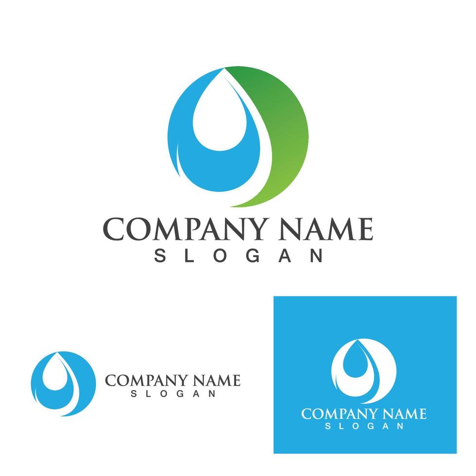 Water drop Logo Template vector