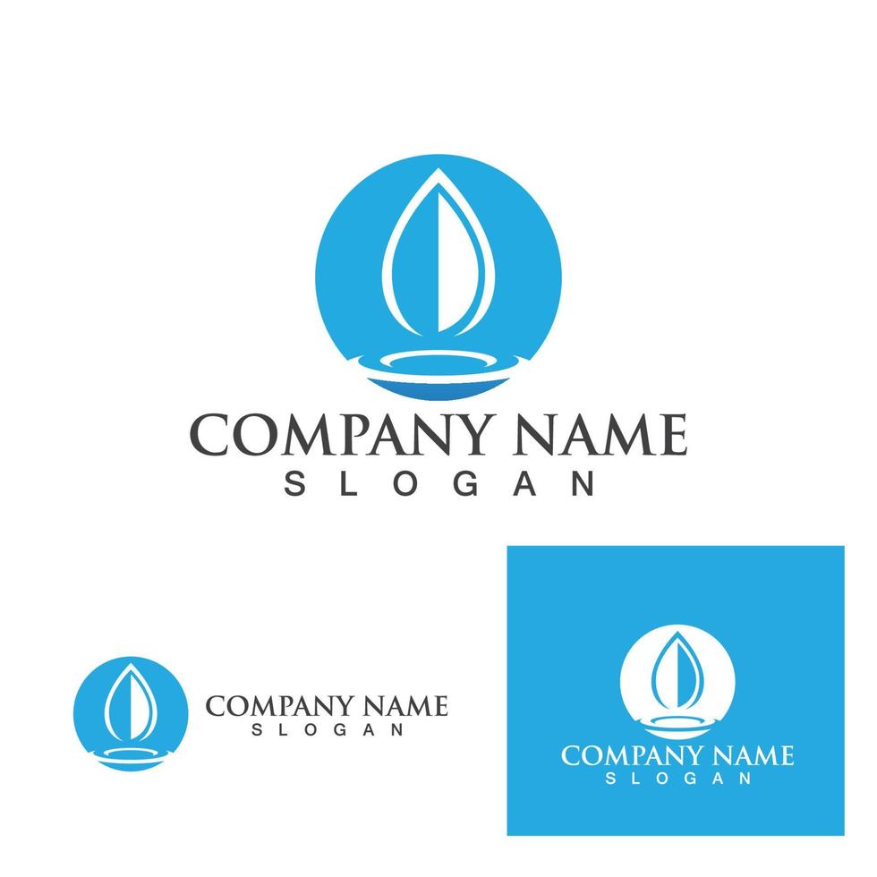 Water drop Logo Template vector
