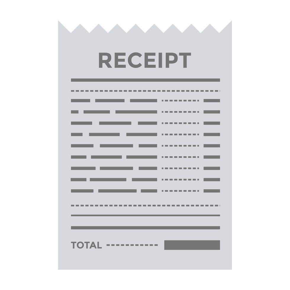 Trendy Receipt Concepts vector