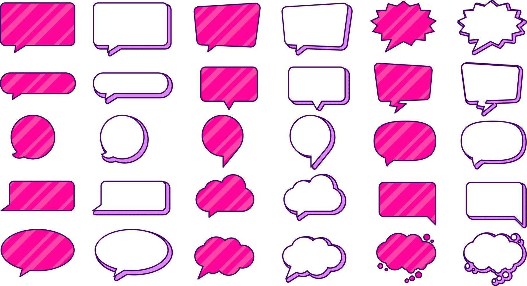 bubble chat text message blank for website, web, application, presentation, printing, document, poster design, etc. vector