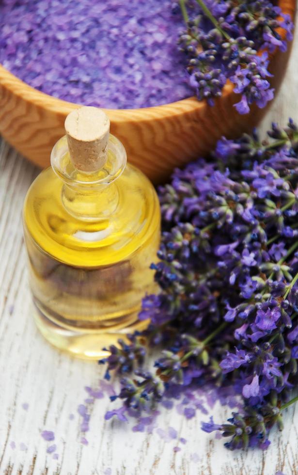 Lavender and massage oil photo