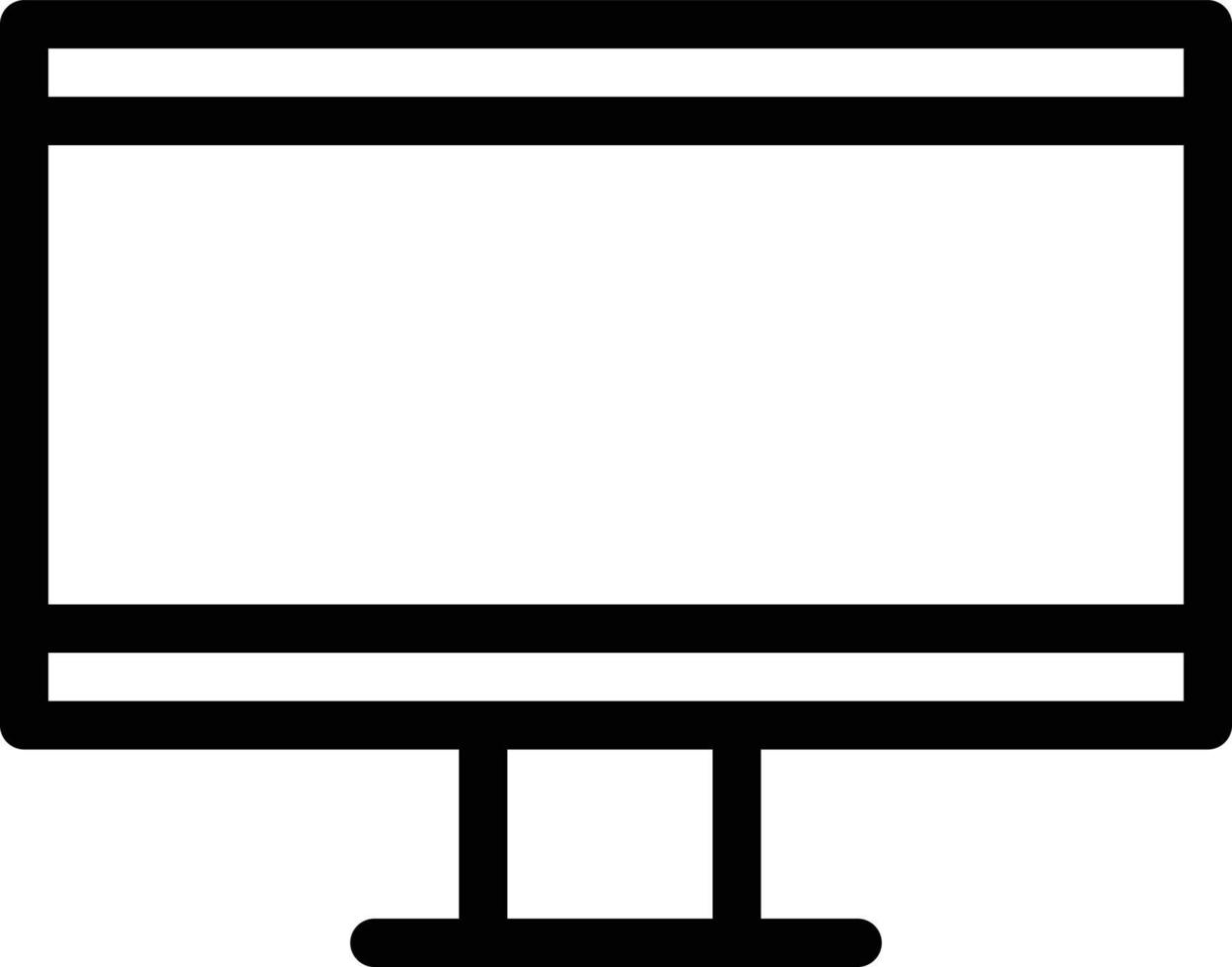 LCD Line Icon vector