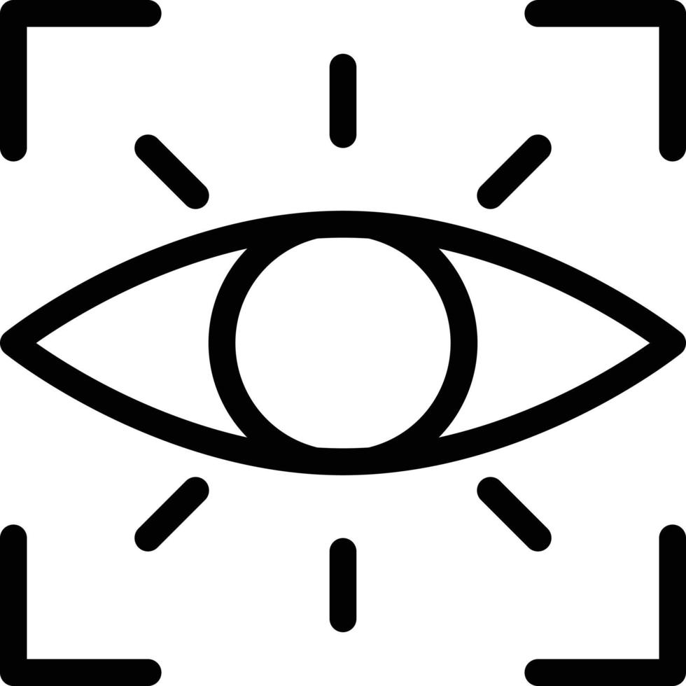 Eye Line Icon vector