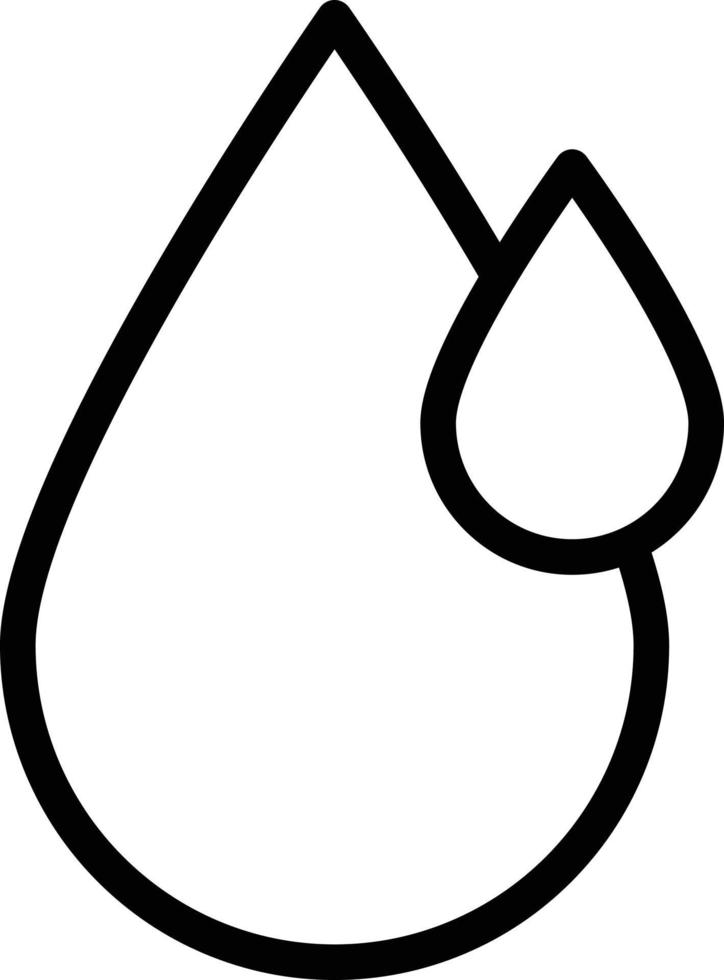 Water Drop Line Icon vector