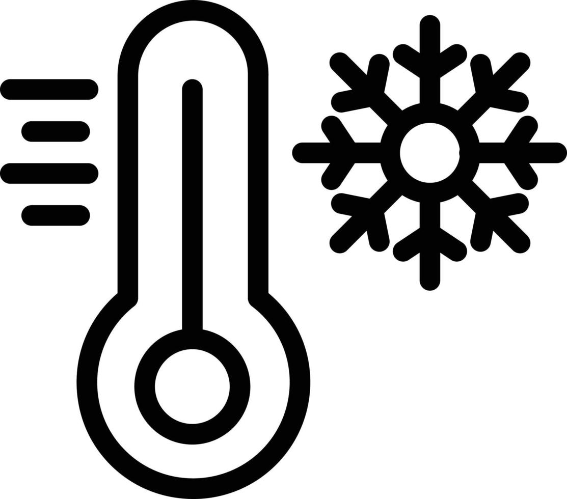 Cold Line Icon vector