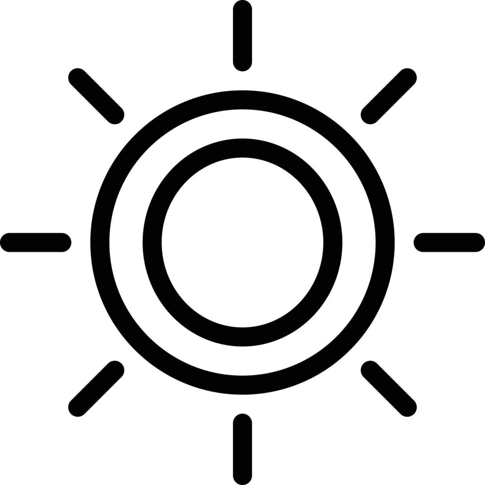 Brightness Line Icon vector