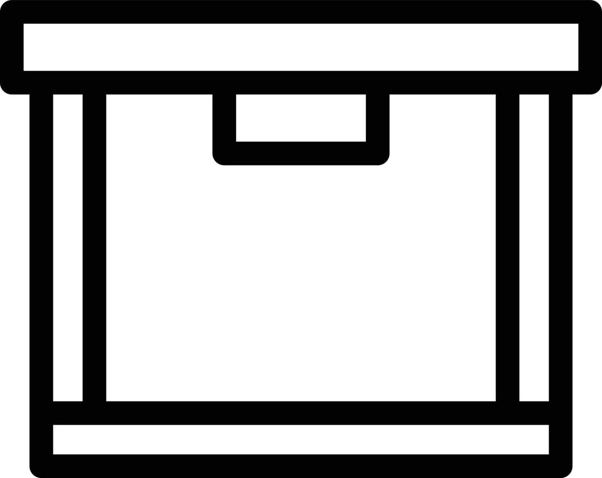 Box Line Icon vector