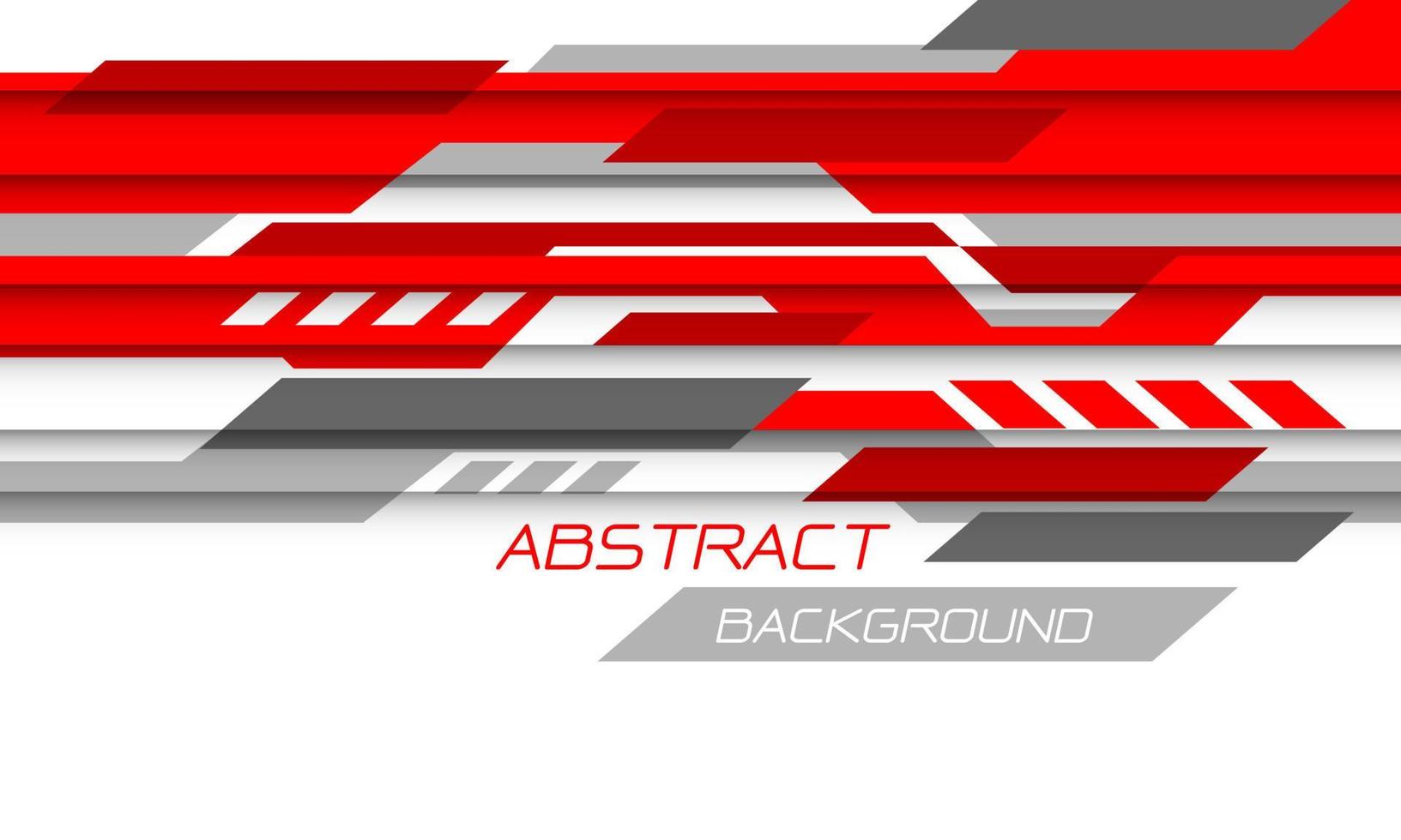 Abstract red grey white geometric speed technology futuristic design background vector