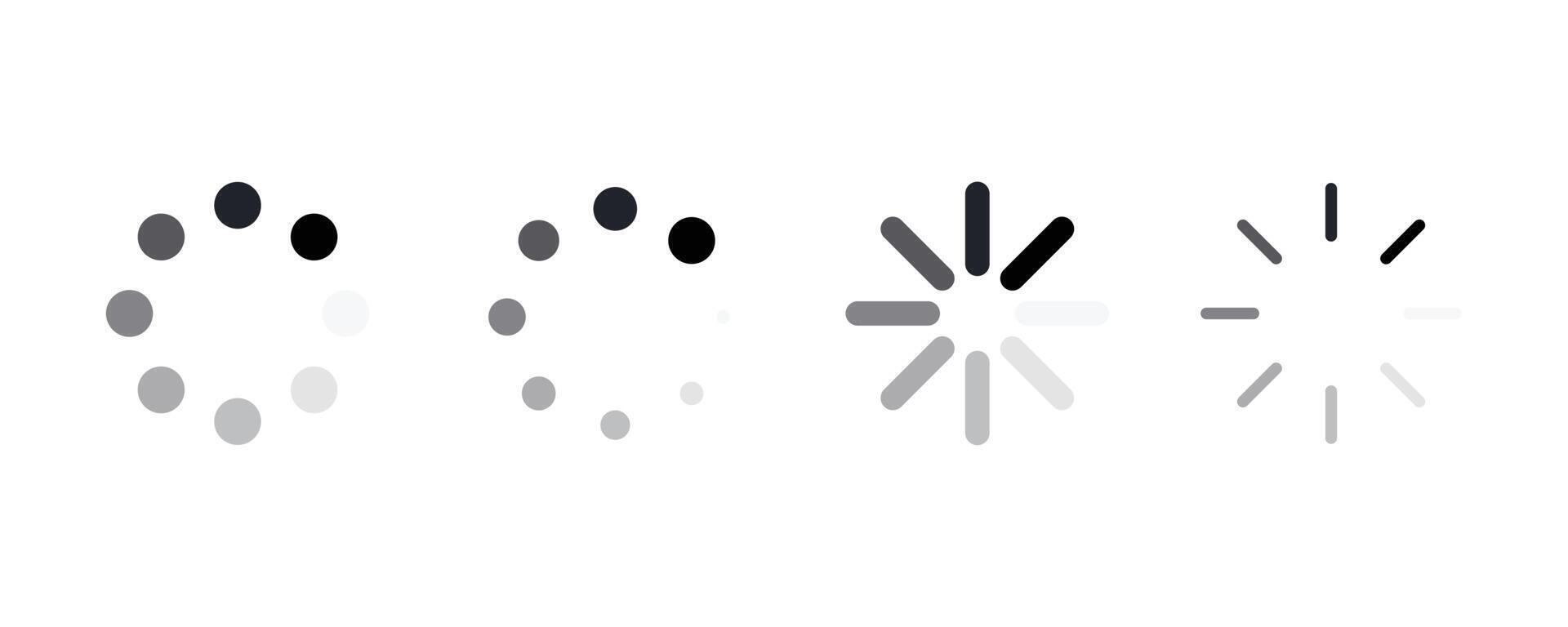 Various loading signs 5083236 Vector Art at Vecteezy