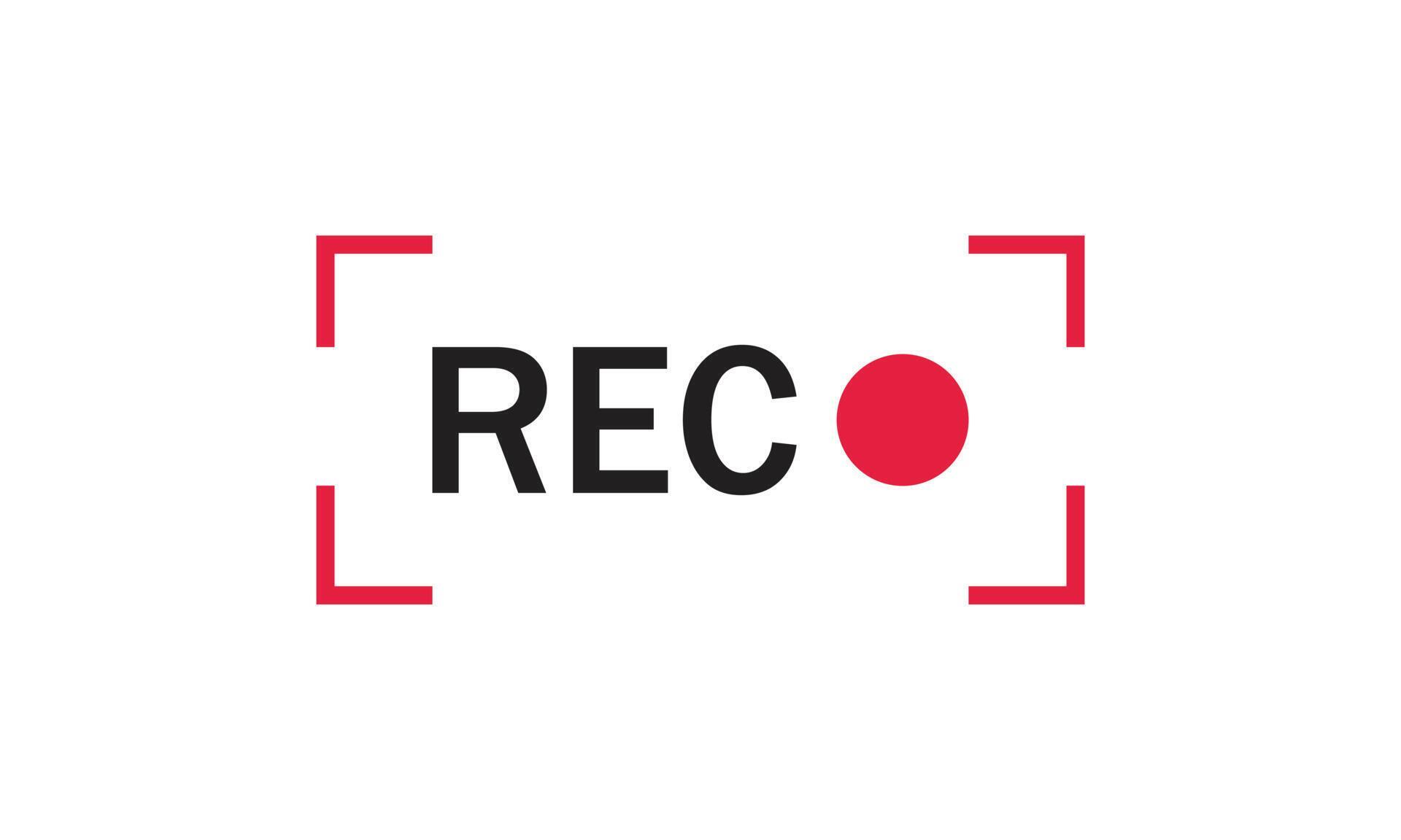 Red recording icon illustration 5083254 Vector Art at Vecteezy