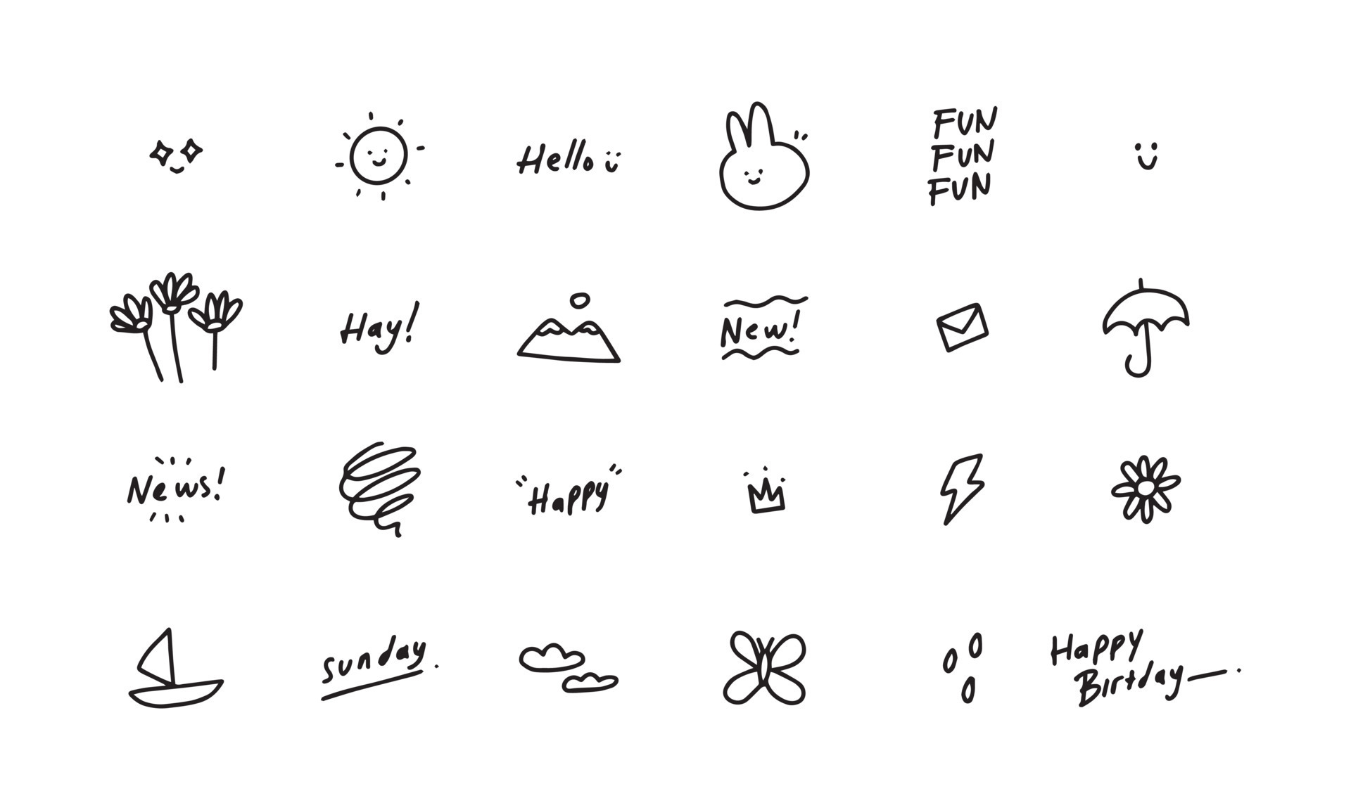 Cute stuff  Cute little drawings, Cute icons, Cat drawing