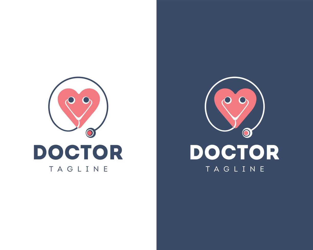 Doctor logo design vector, Doctor icon design, Doctor logos, Professional doctor logo design template,  heart icons vector