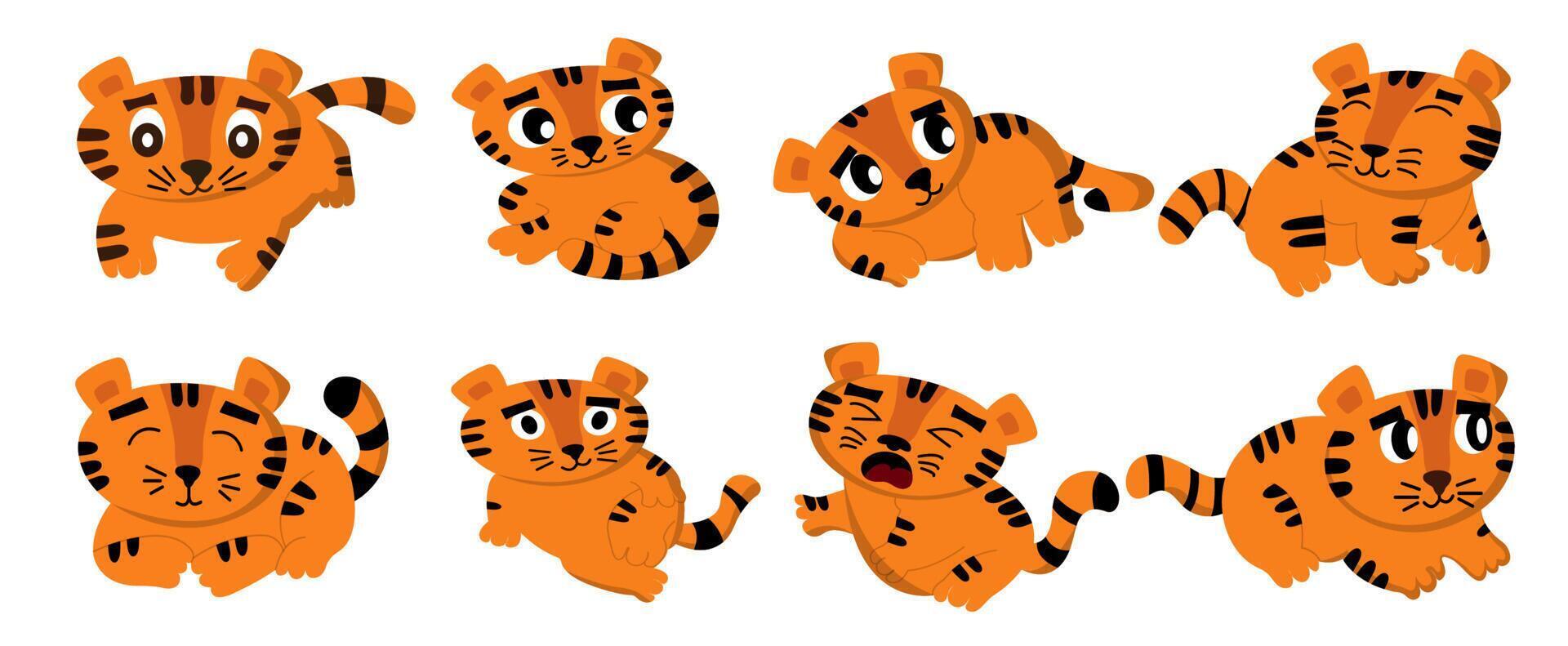 Set of animal with various activity for graphic design vector