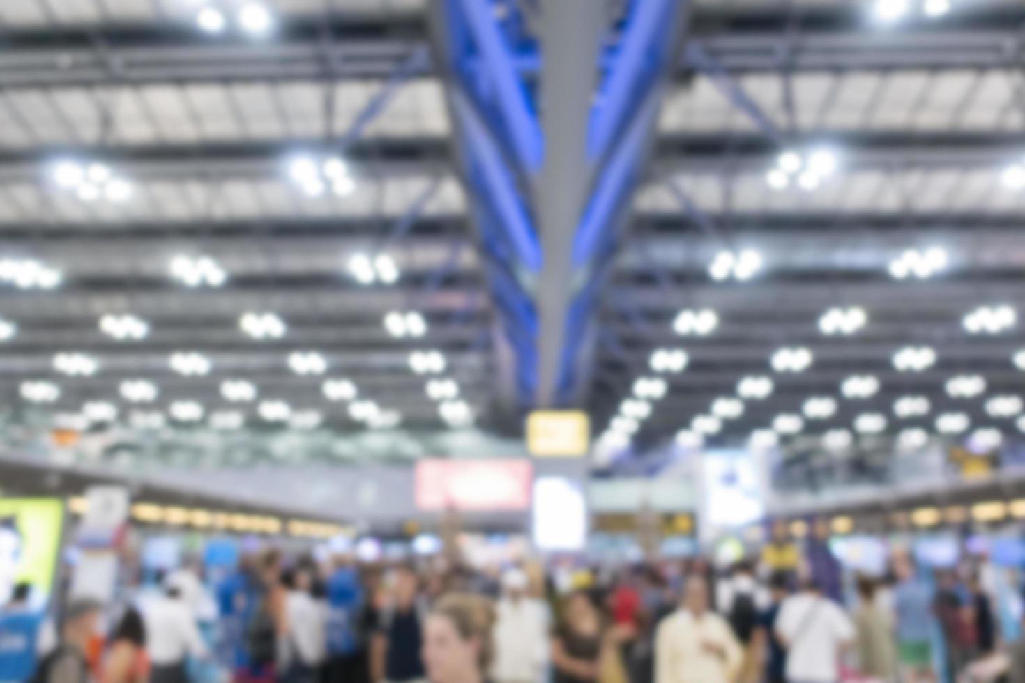 fondo borroso del aeropuerto internacional foto