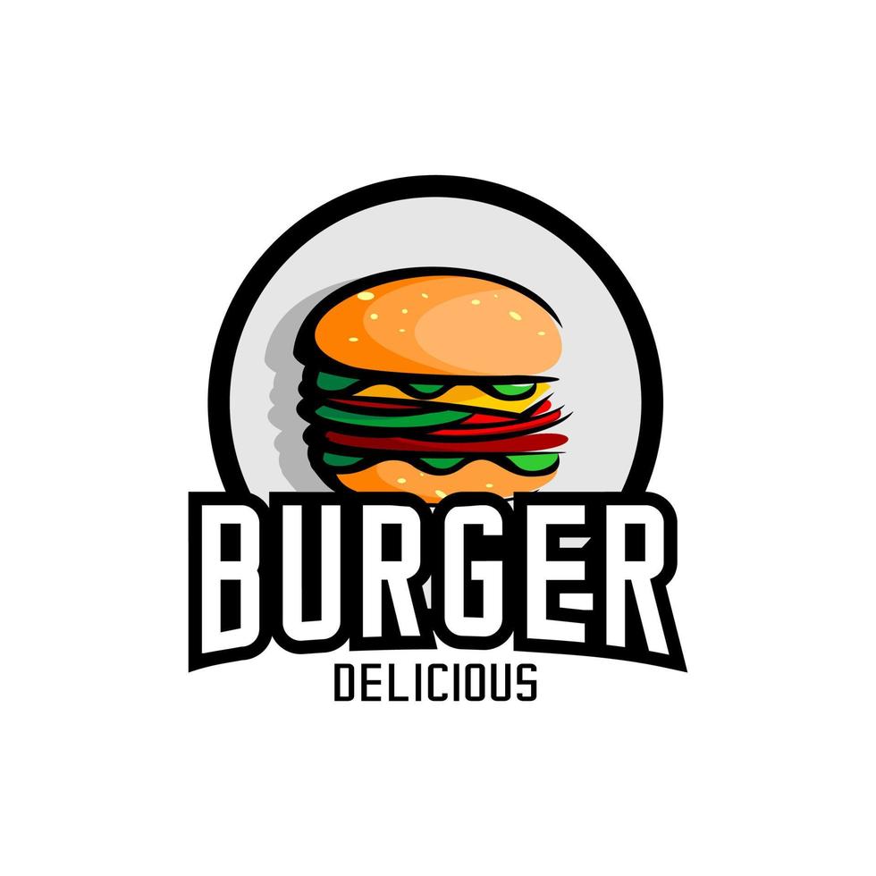 vector logo de hamburguesa