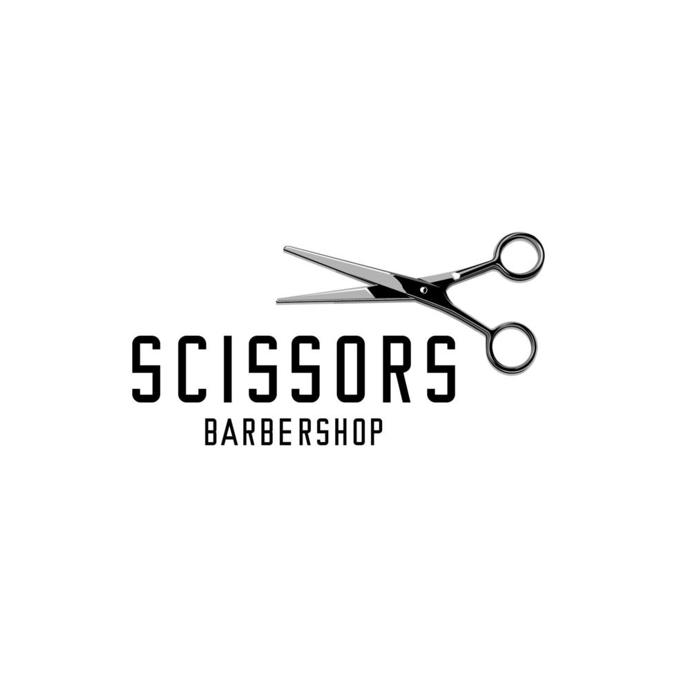 SCISSORS VECTOR ON WHITE BACKHROUND