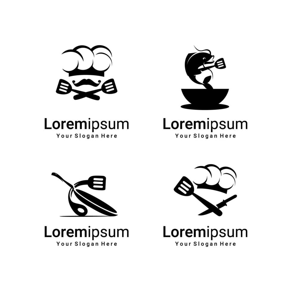 LOGO CHEF, COOKING ICON vector