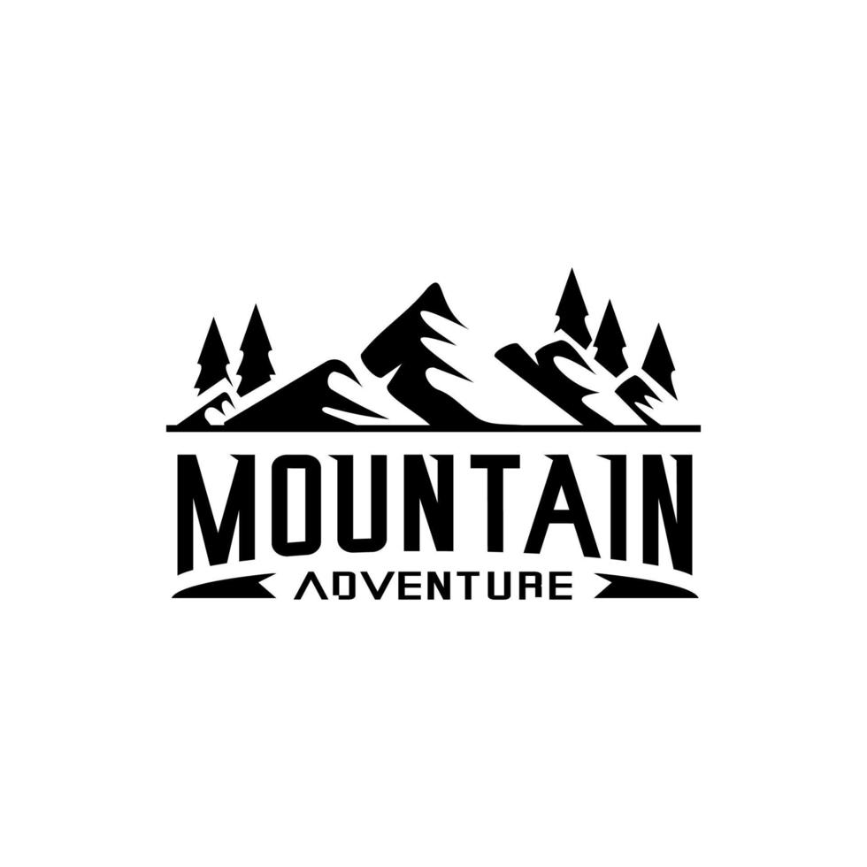 logo montaña ve vector