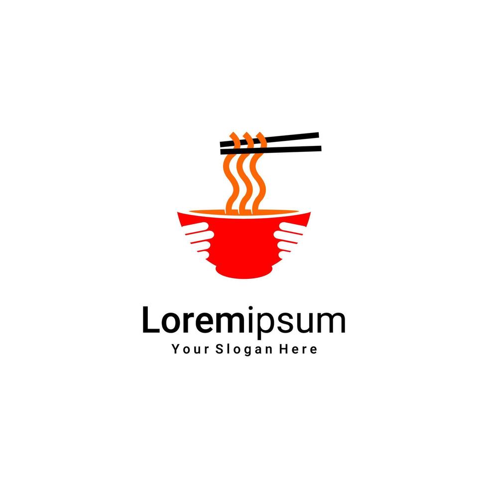 BOWL RAMEN LOGO vector