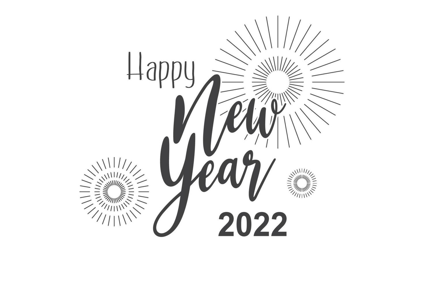 Happy New Year 2022 vector illustration for poster